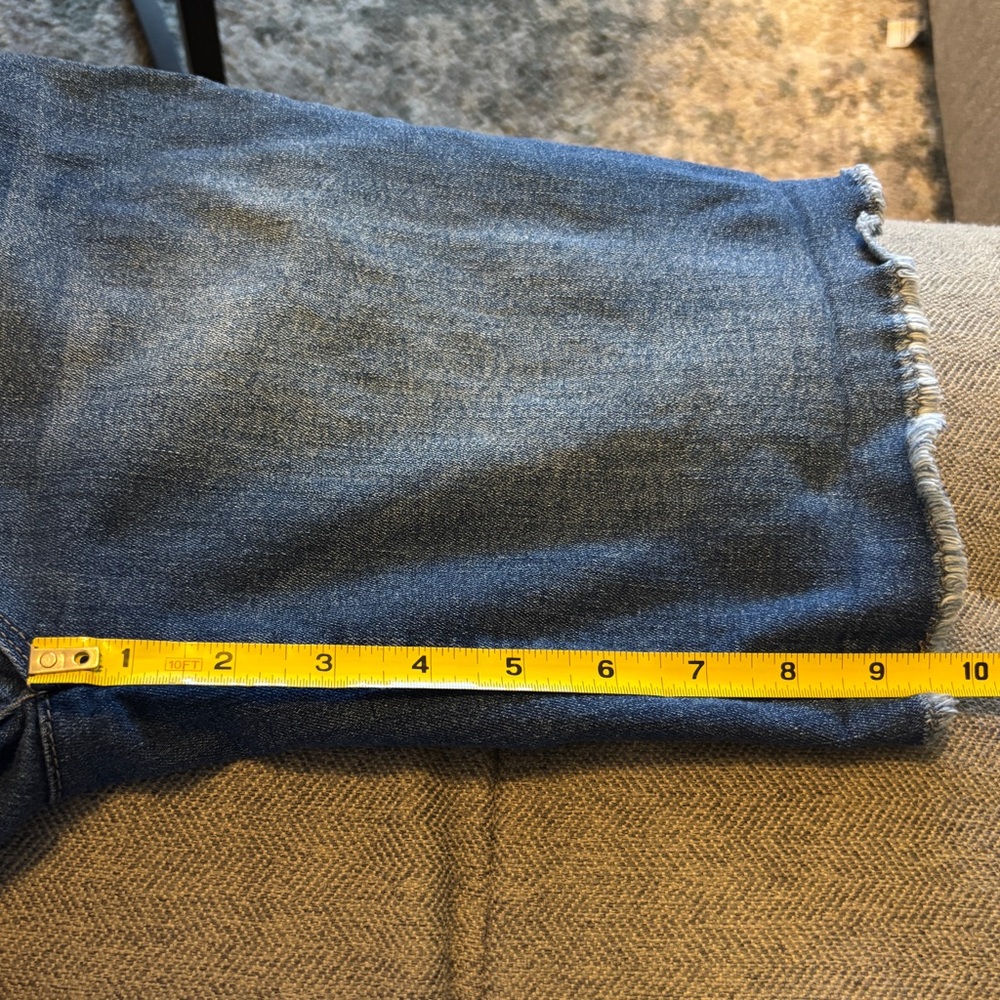 Wit & Wisdom Stretch Denim Shorts, Size 2, 9.5” Inseam Unrolled, Jean Shorts - Picture 9 of 11